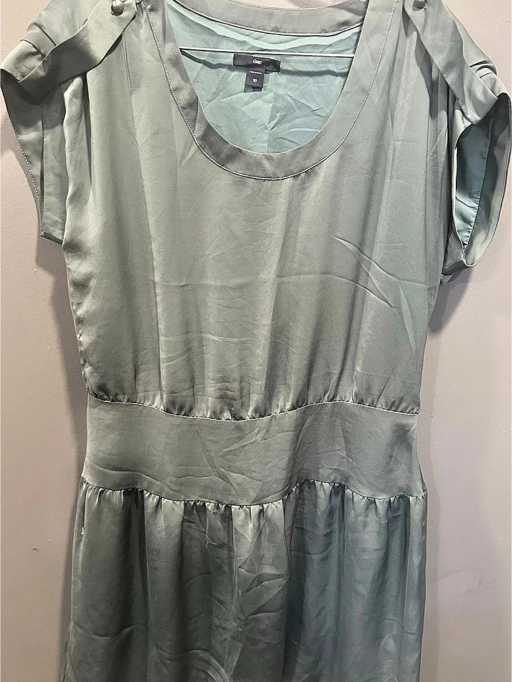 Gap Mini Dress in Green Size 10